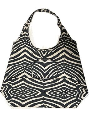 COACH Poppy Animal Print Nylon Folding Tote Bag